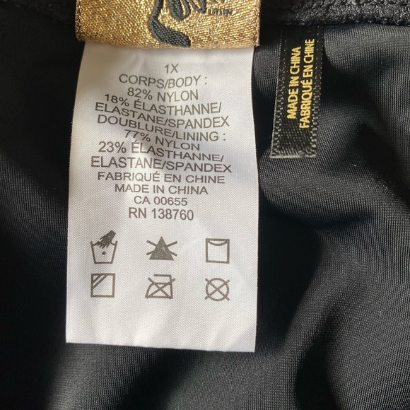 Sea Swimwear Black Swim Bottoms- Sz-1X - Picture 13 of 14